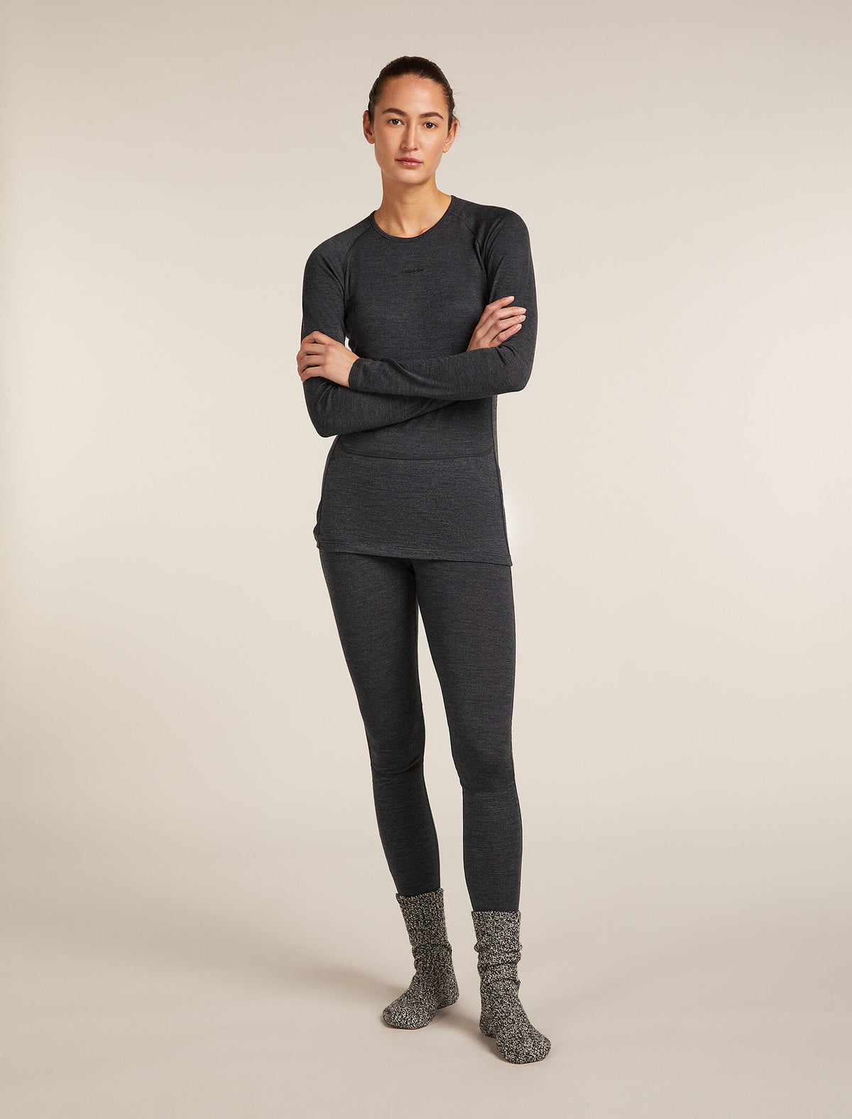 Chandail thermique à manches longues ZoneKnit™ Merino 260 Femme Jet Heather - 10