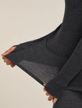 Women's Merino 260 ZoneKnit™ Long Sleeve Half Zip Thermal Top Jet Heather - 10