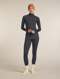 Women's Merino 260 ZoneKnit™ Long Sleeve Half Zip Thermal Top Jet Heather - 11