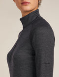 Women's Merino 260 ZoneKnit™ Long Sleeve Half Zip Thermal Top Jet Heather - 5