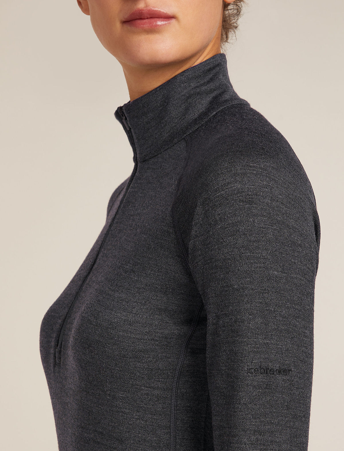 Women's Merino 260 ZoneKnit™ Long Sleeve Half Zip Thermal Top Jet Heather - 5