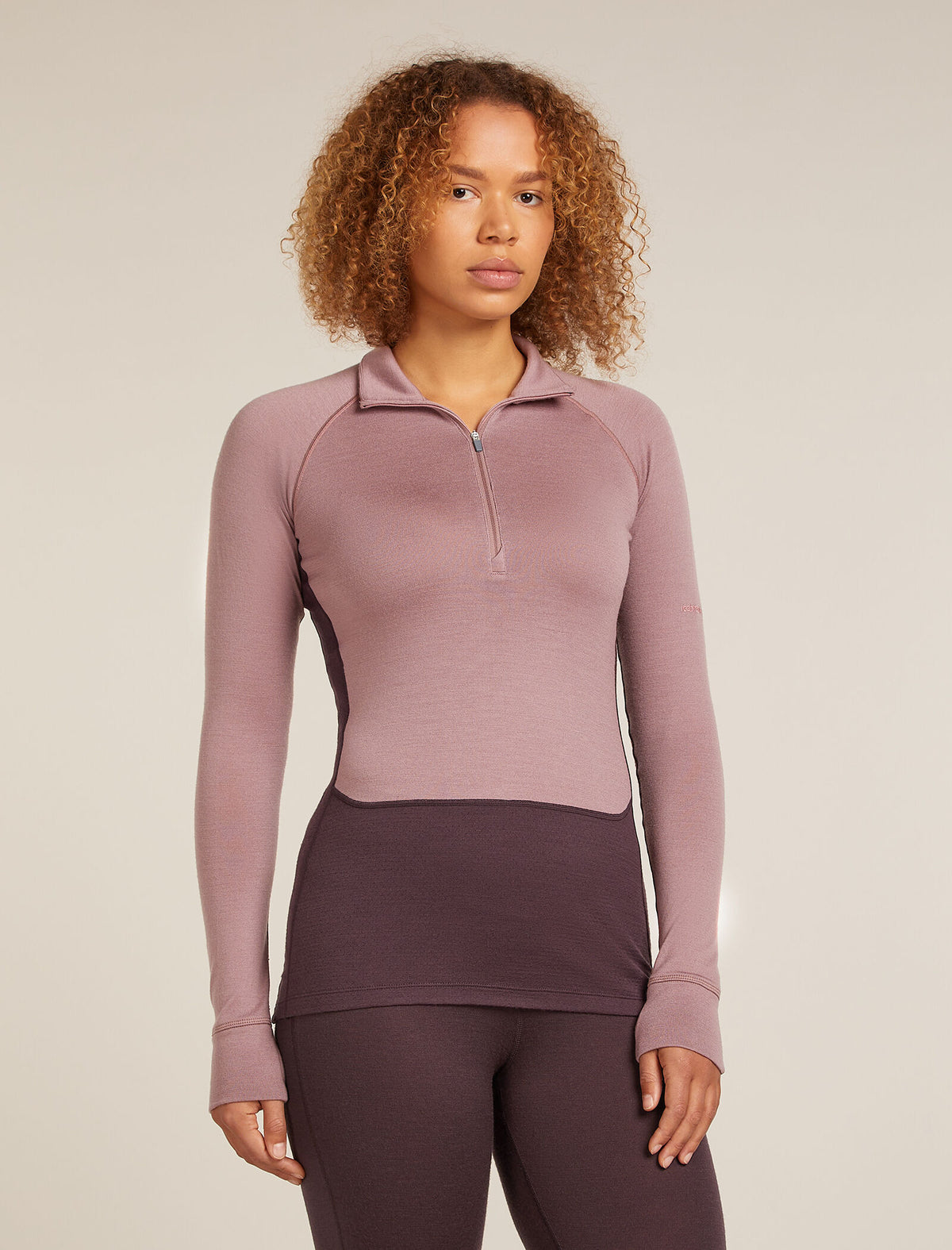 Chandail demi-zippé thermique à manches longues ZoneKnit™ Merino 260 Femme Java/Summit - 1