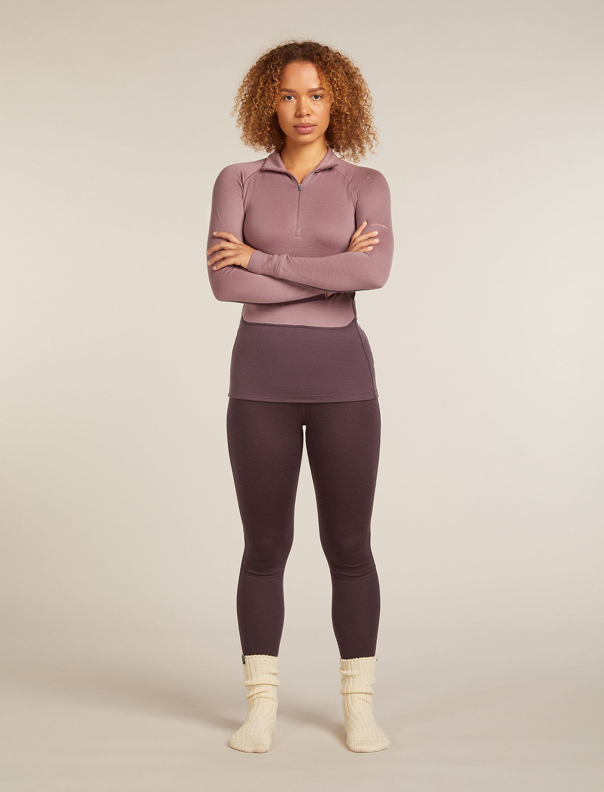 Chandail demi-zippé thermique à manches longues ZoneKnit™ Merino 260 Femme Java/Summit - 11