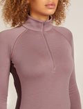 Chandail demi-zippé thermique à manches longues ZoneKnit™ Merino 260 Femme Java/Summit - 7
