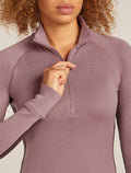 Chandail demi-zippé thermique à manches longues ZoneKnit™ Merino 260 Femme Java/Summit - 8