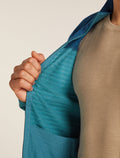 Veste zippée à manches longues Descender RealFleece™ 300 en mélange de mérinos Men's Topaz/Atlantis - 10