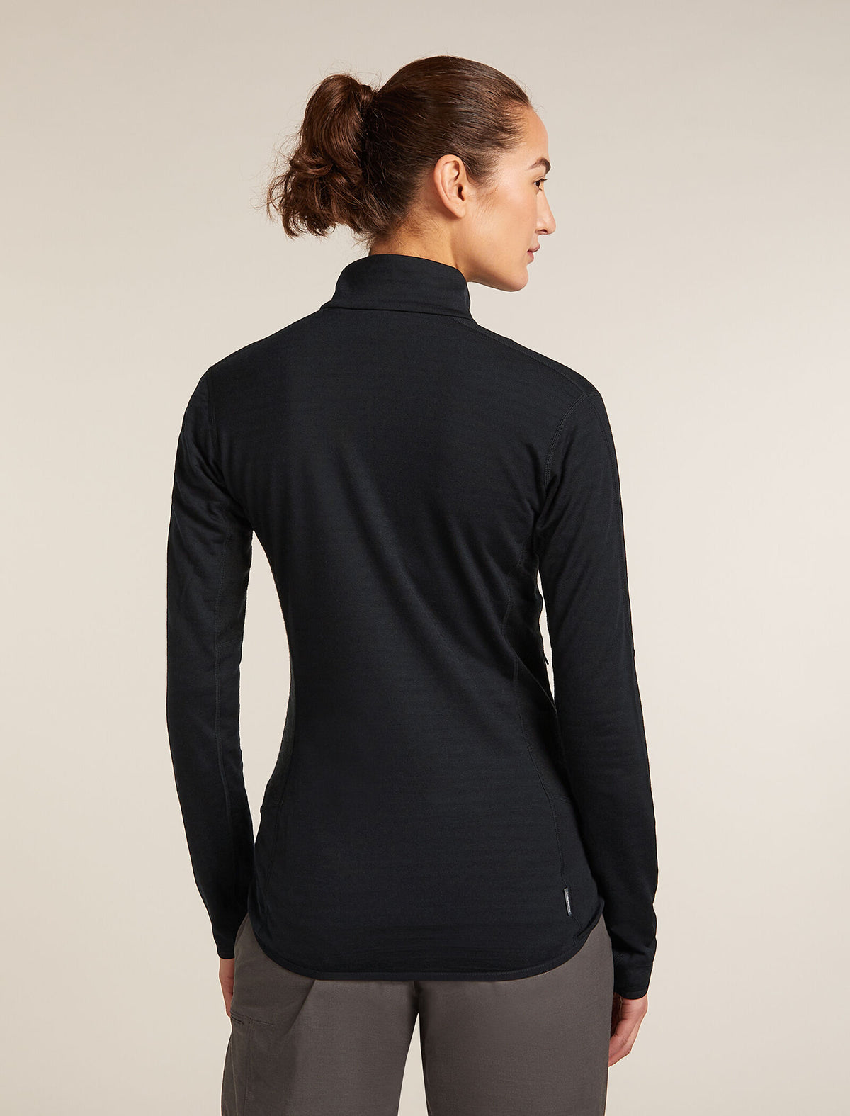 Women's Merino Blend 300 RealFleece™ Descender Long Sleeve Zip Jacket Black - 2