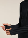 Women's Merino Blend 300 RealFleece™ Descender Long Sleeve Zip Jacket Black - 6