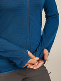 Women's Merino Blend 300 RealFleece™ Descender Long Sleeve Zip Jacket Atlantis - 6