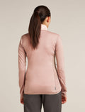 Women's Merino Blend 300 RealFleece™ Descender Long Sleeve Zip Jacket Summit/Blush - 2
