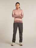 Women's Merino Blend 300 RealFleece™ Descender Long Sleeve Zip Jacket Summit/Blush - 3