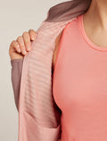 Women's Merino Blend 300 RealFleece™ Descender Long Sleeve Zip Jacket Summit/Blush - 9