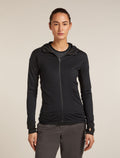 Women's Merino Blend 300 RealFleece™ Descender Long Sleeve Zip Hoodie Black - 1