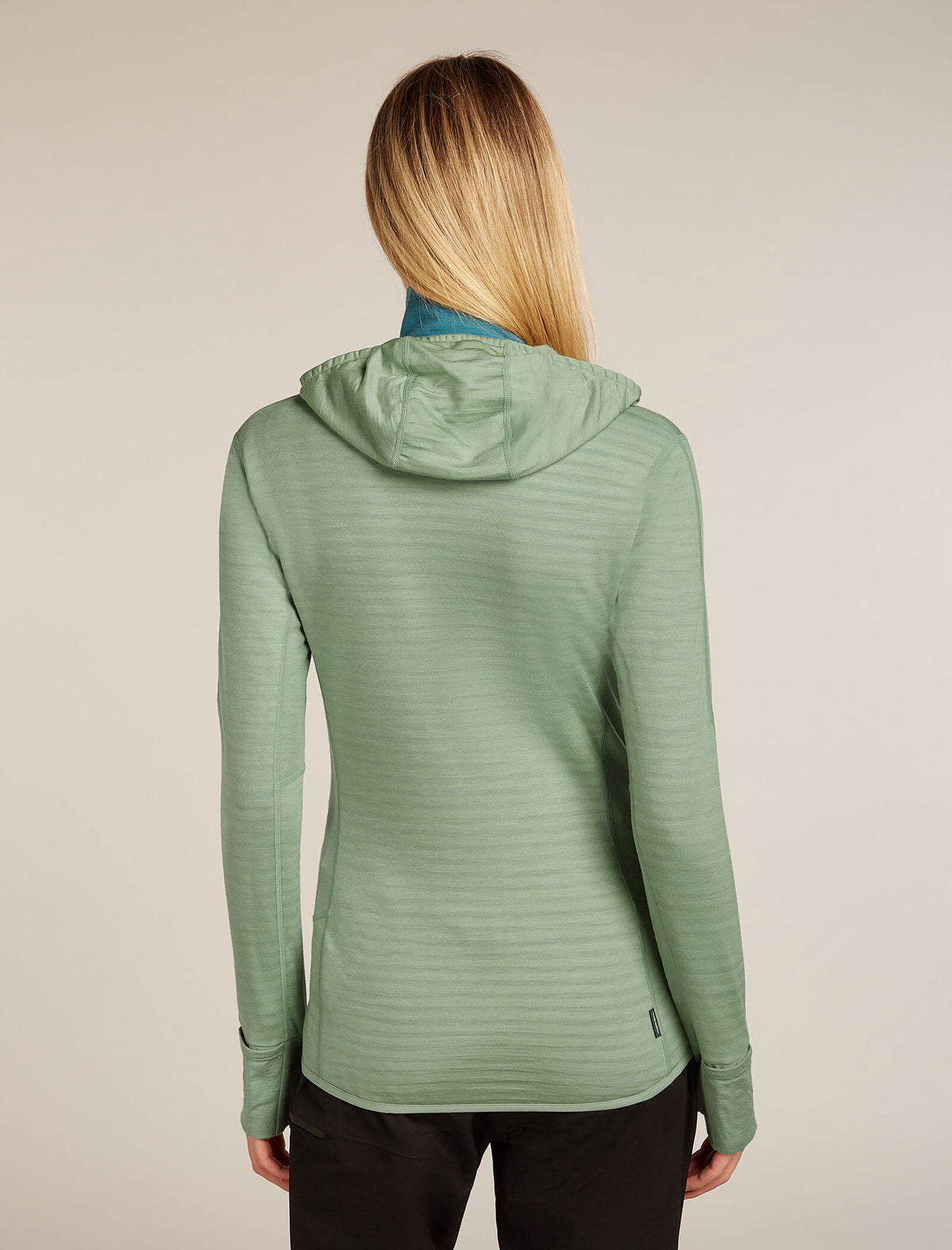 Women's Merino Blend 300 RealFleece™ Descender Long Sleeve Zip Hoodie Seaglass - 2