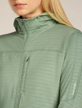 Women's Merino Blend 300 RealFleece™ Descender Long Sleeve Zip Hoodie Seaglass - 5