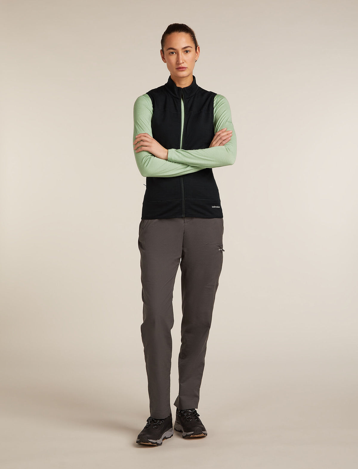 Women's Merino Blend 300 RealFleece™ Descender Vest Black - 3