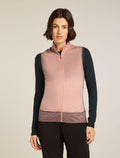 Women's Merino Blend 300 RealFleece™ Descender Vest Summit/Blush - 1