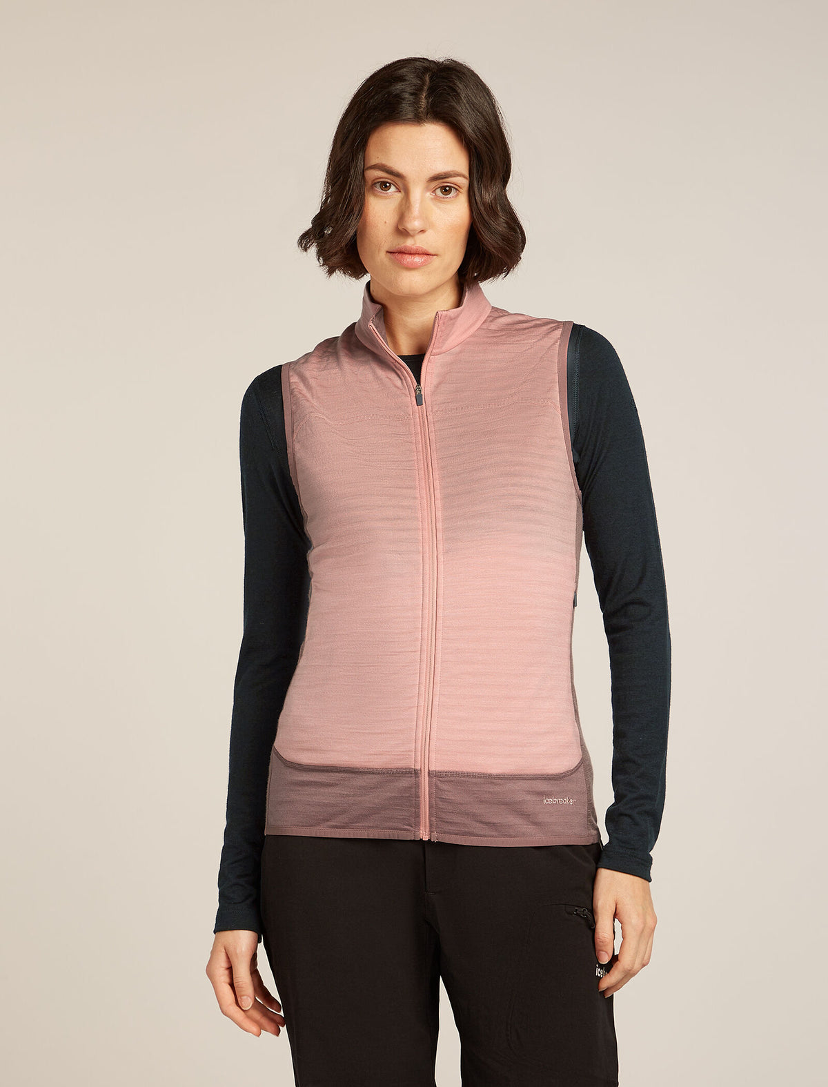 Women's Merino Blend 300 RealFleece™ Descender Vest Summit/Blush - 1