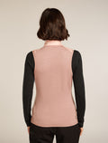 Women's Merino Blend 300 RealFleece™ Descender Vest Summit/Blush - 2