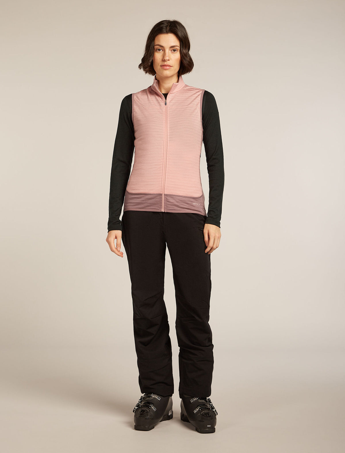 Women's Merino Blend 300 RealFleece™ Descender Vest Summit/Blush - 3