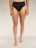 Women's Queens High Cut Brief Black - 1