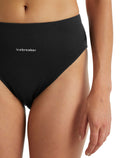 Women's Queens High Cut Brief Black - 5