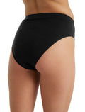 Women's Queens High Cut Brief Black - 7