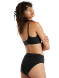 Women's Queens High Cut Brief Black - 8