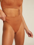 Women's Queens High Cut Brief Dusty clay - 6