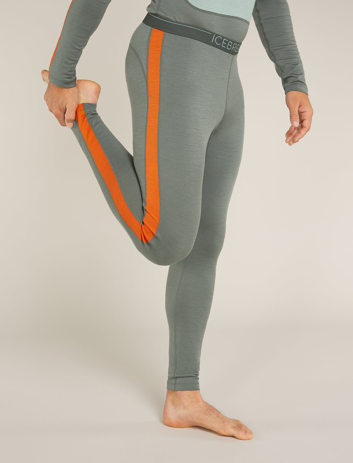 Men's Merino 200 Sonebula Thermal Leggings Galaxy/Blaze - 1