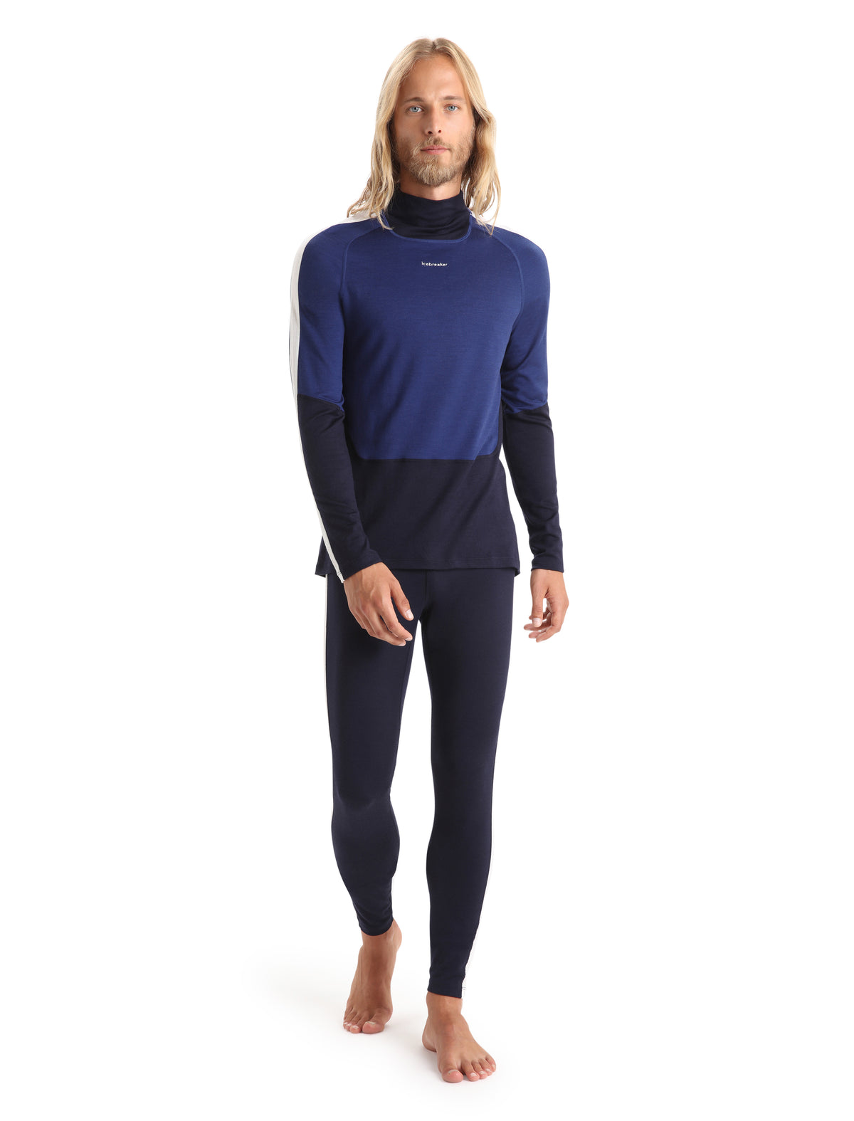Men's Merino 200 Sonebula Thermal Leggings Midnight Navy/Snow - 3