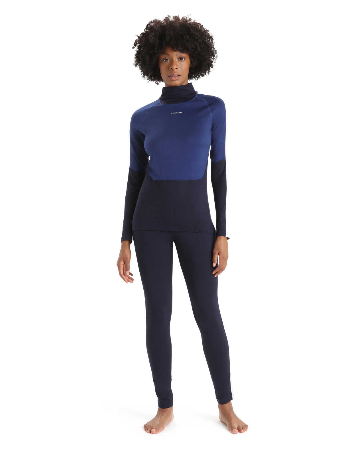 Women's Merino 200 Sonebula Thermal Leggings Midnight Navy/Snow - 3