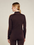 Women's 200 Sonebula Long Sleeve High Neck Thermal Top Bittersweet - 3