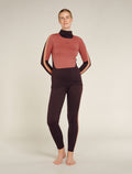 Women's 200 Sonebula Long Sleeve High Neck Thermal Top Bittersweet - 4
