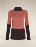 Women's 200 Sonebula Long Sleeve High Neck Thermal Top Bittersweet - 9