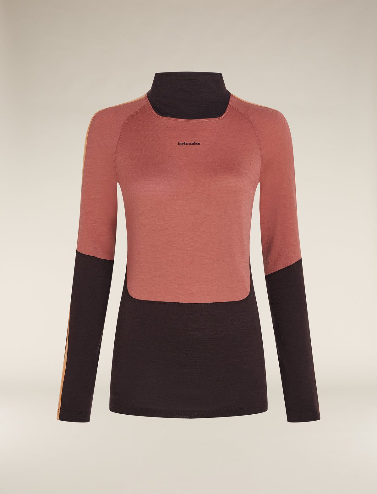 Women's 200 Sonebula Long Sleeve High Neck Thermal Top Bittersweet - 8