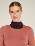 Women's 200 Sonebula Long Sleeve High Neck Thermal Top Bittersweet - 6