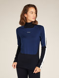 Women's 200 Sonebula Long Sleeve High Neck Thermal Top Midnight Navy/Royal Navy - 1