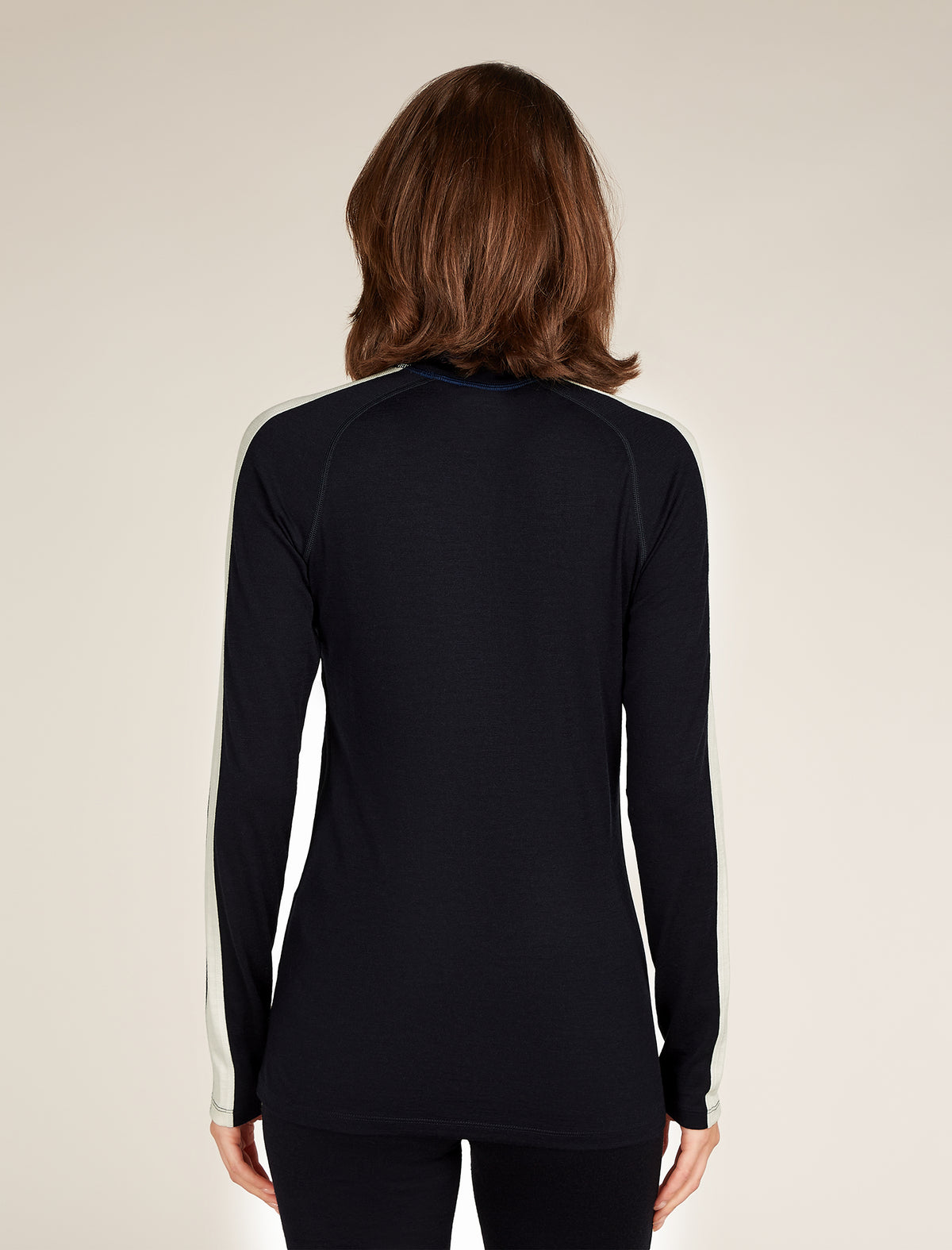 Women's 200 Sonebula Long Sleeve High Neck Thermal Top Midnight Navy/Royal Navy - 2