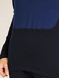 Women's 200 Sonebula Long Sleeve High Neck Thermal Top Midnight Navy/Royal Navy - 8