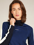 Women's 200 Sonebula Long Sleeve High Neck Thermal Top Midnight Navy/Royal Navy - 10
