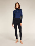 Women's 200 Sonebula Long Sleeve High Neck Thermal Top Midnight Navy/Royal Navy - 4
