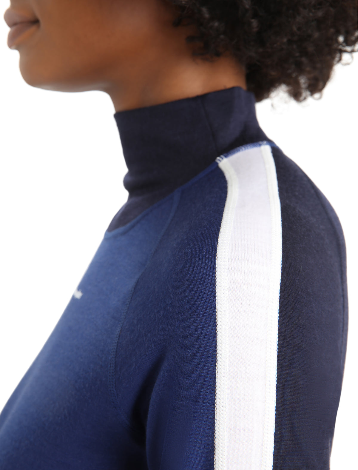 Women's 200 Sonebula Long Sleeve High Neck Thermal Top Midnight Navy/Royal Navy - 5