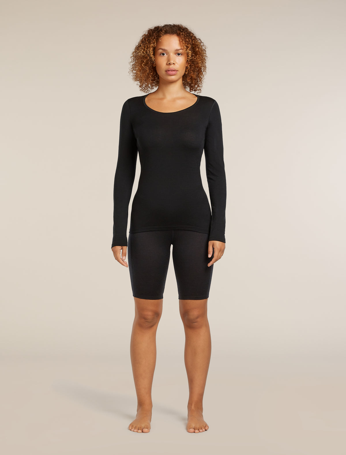 Women's Merino 200 Oasis Thermal Shorts Black - 3