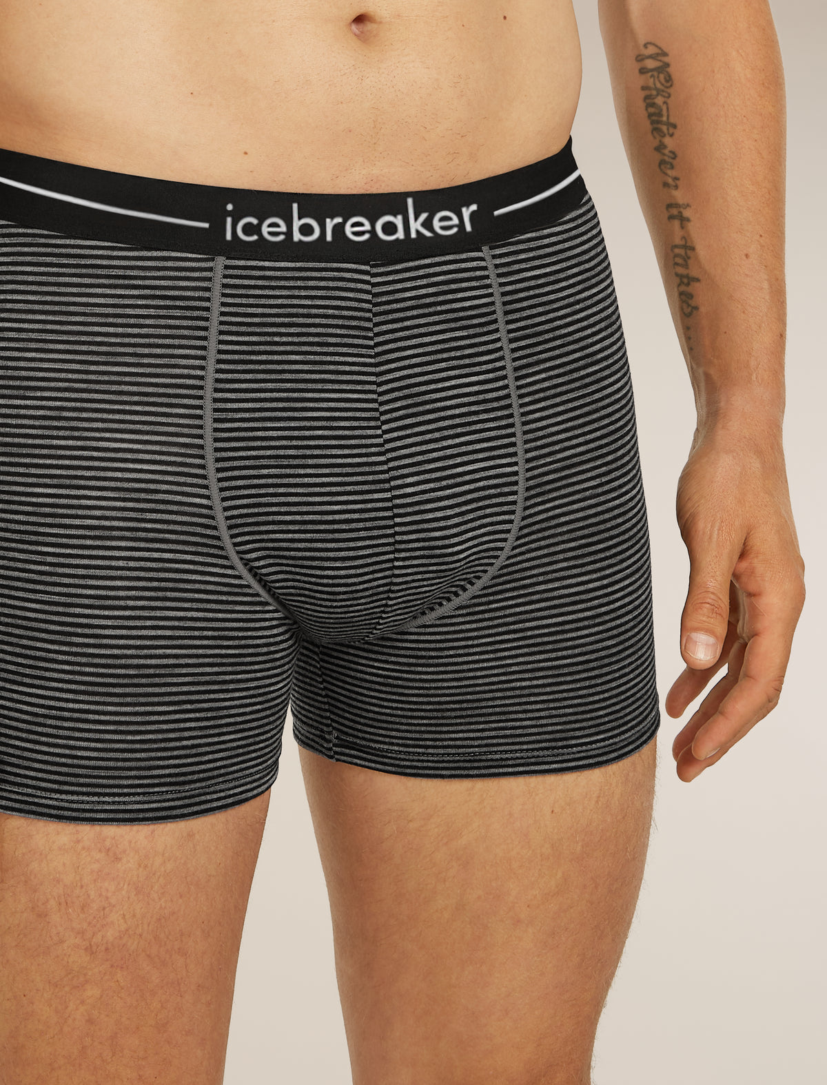 Men's Merino 150 Anatomica Boxers Gritstone Heather Stripe - 7