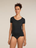 Women's Merino 150 Siren Short Sleeve Sweetheart Black - 1