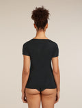 Women's Merino 150 Siren Short Sleeve Sweetheart Black - 2