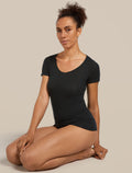 Women's Merino 150 Siren Short Sleeve Sweetheart Black - 5