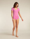 Women's Merino 150 Siren Short Sleeve Sweetheart Pop - 3