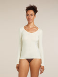 Women's Merino 150 Siren Long Sleeve Sweetheart Top Undyed - 1